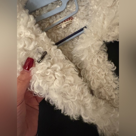 Free People Kiki Sherpa Jacket– Black (Size M) - Picture 12 of 16